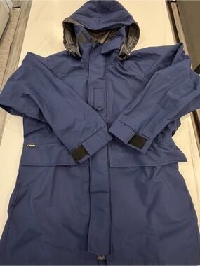 GORE-TEX Propper Men's Hooded parka foul weather navy blue medium short